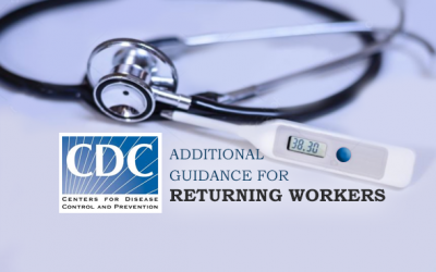 CDC Issues Additional Guidance for Returning Workers