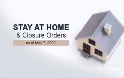 UPDATED Stay at Home and Closure Orders as of May 7 2020